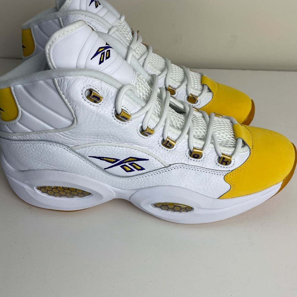 🔥New Reebok Question Mid "Yellow Toe". Brand new, original box. Iverson shoe!